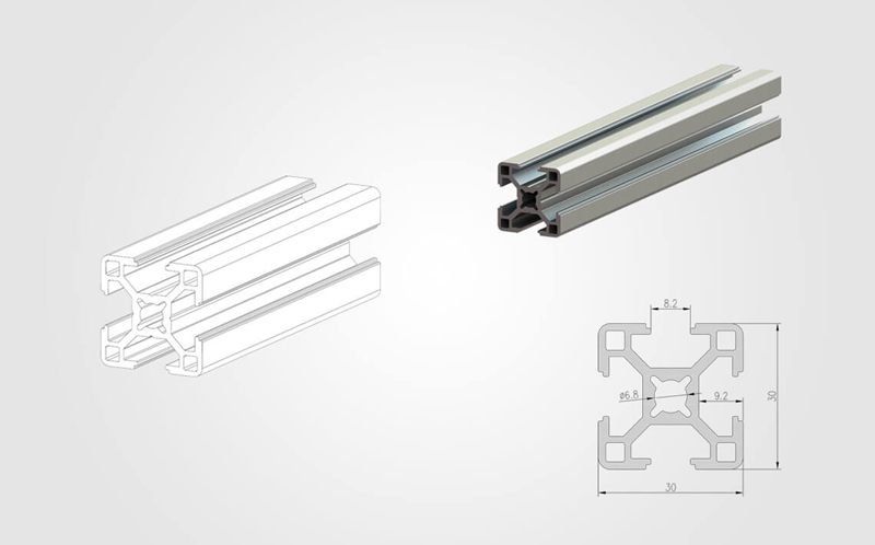 Industrial aluminium profile/ aluminum extrusion Industrial aluminium profile/ aluminum extrusion