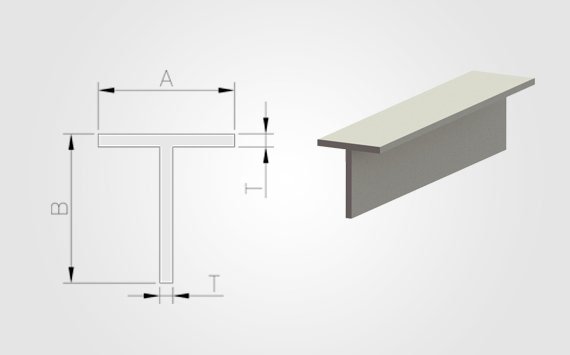 aluminum T extrusion
