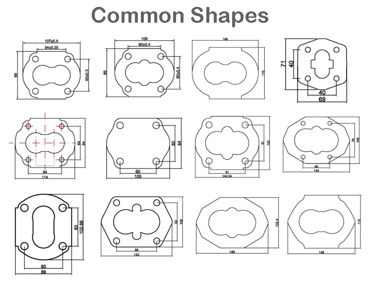 Aluminiumprofile für Zahnradpumpenformen