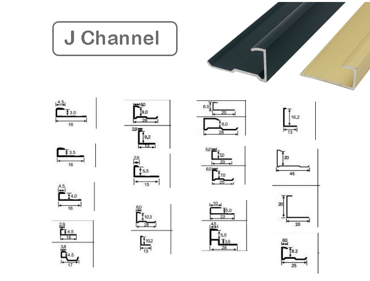 aluminum j channel extrusions aluminum j channel extrusions