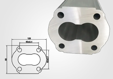 Aluminiumprofil des Zahnradpumpengehäuses