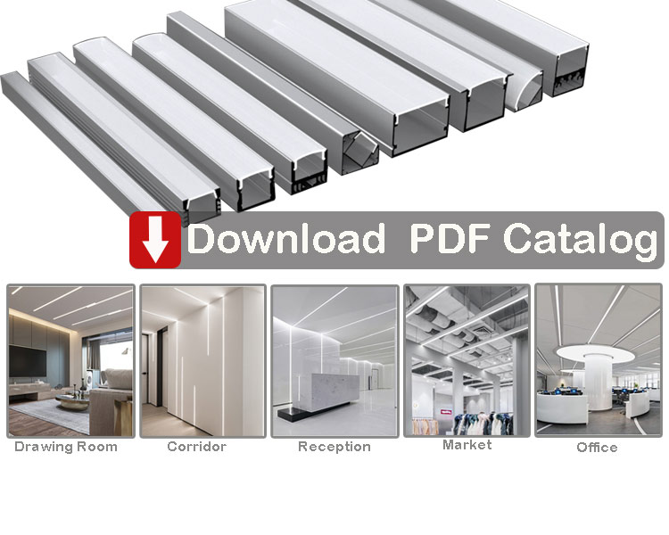 catalogue de profilés d'extrusion à LED
