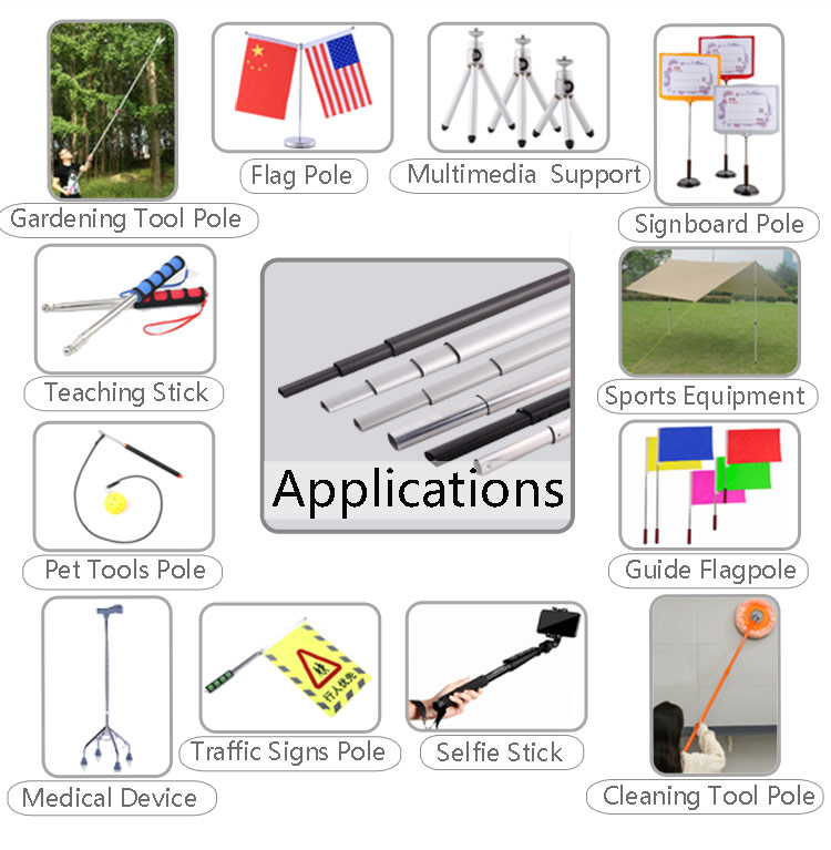 usos del tubo telescópico