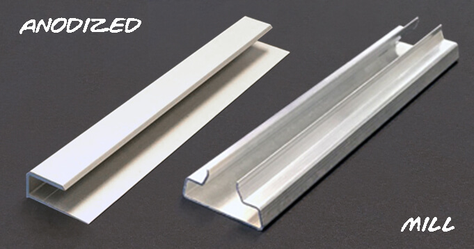 Finition des extrusions de cadre de panneau en aluminium