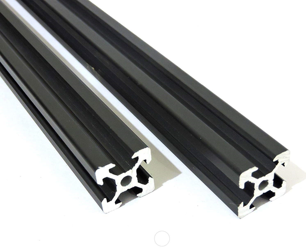 Black aluminum extrusion
