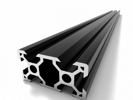 V slot black aluminum extrusion profile
