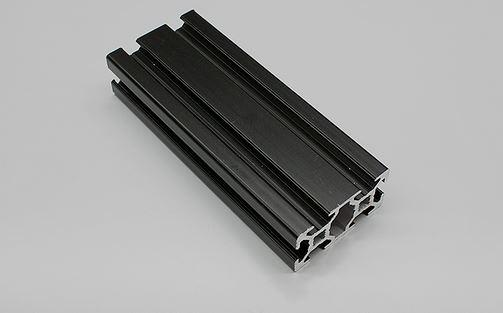 Black aluminum extrusion profile