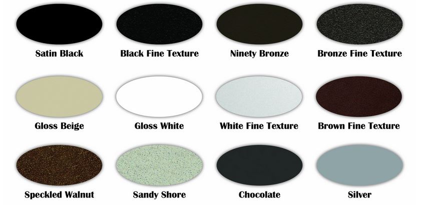 Diferentes colores para pasamanos.