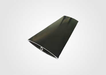black aluminum extrusion