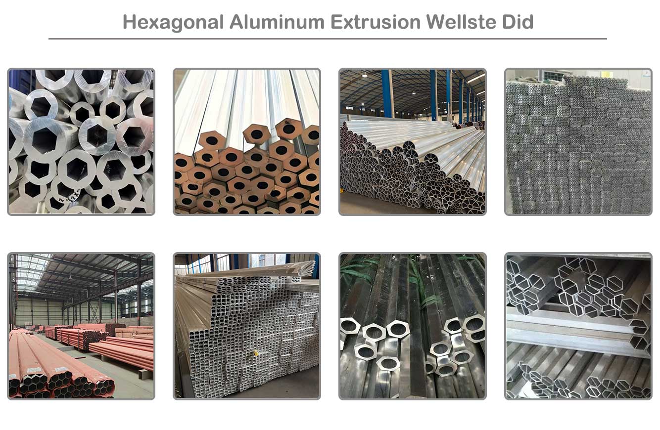 Extrusão de alumínio hexagonal