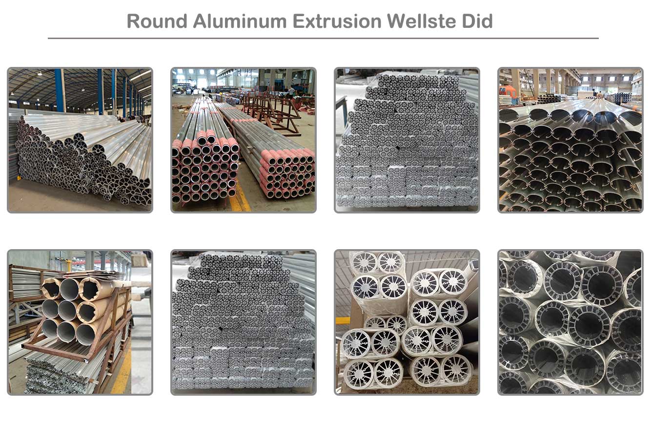 円形アルミ押し出し材