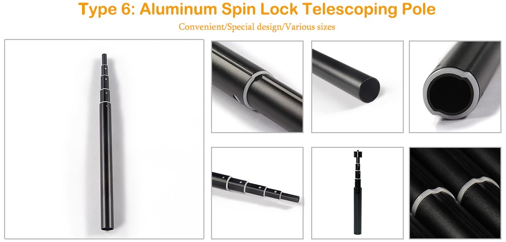 Teleskop-Verlängerungsstange aus Aluminium