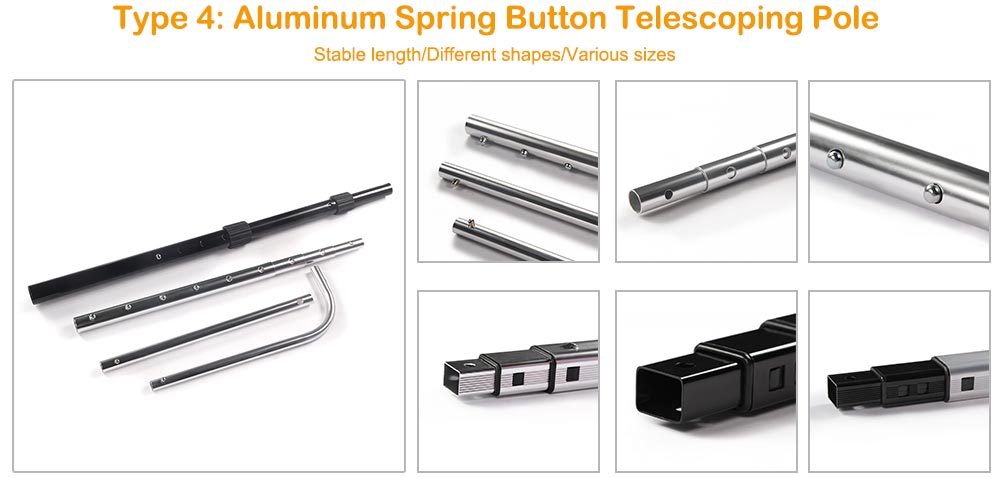Teleskopstange aus Metall