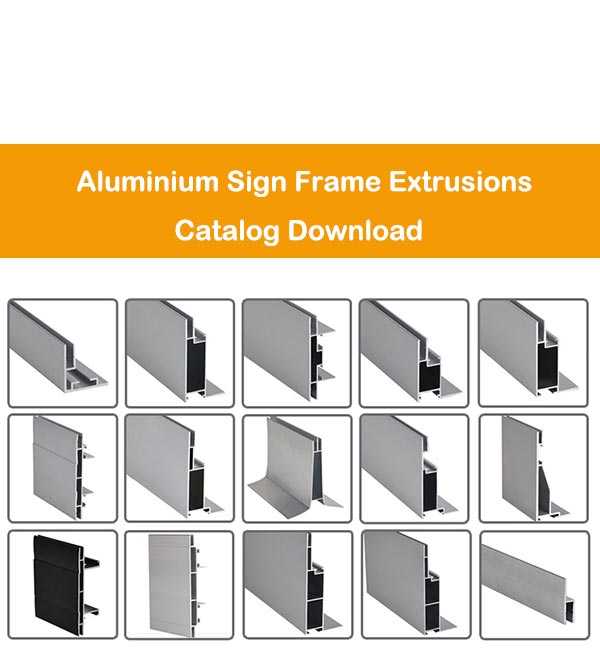 Cadres d'enseignes en aluminium extrudés