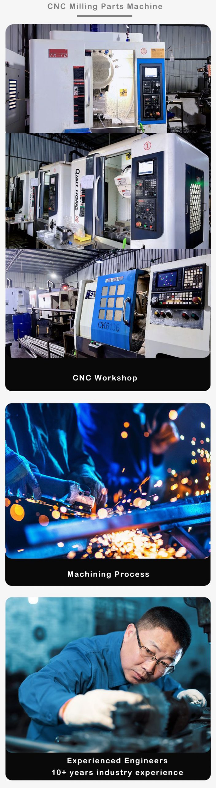 fabbrica di parti di fresatura CNC in alluminio