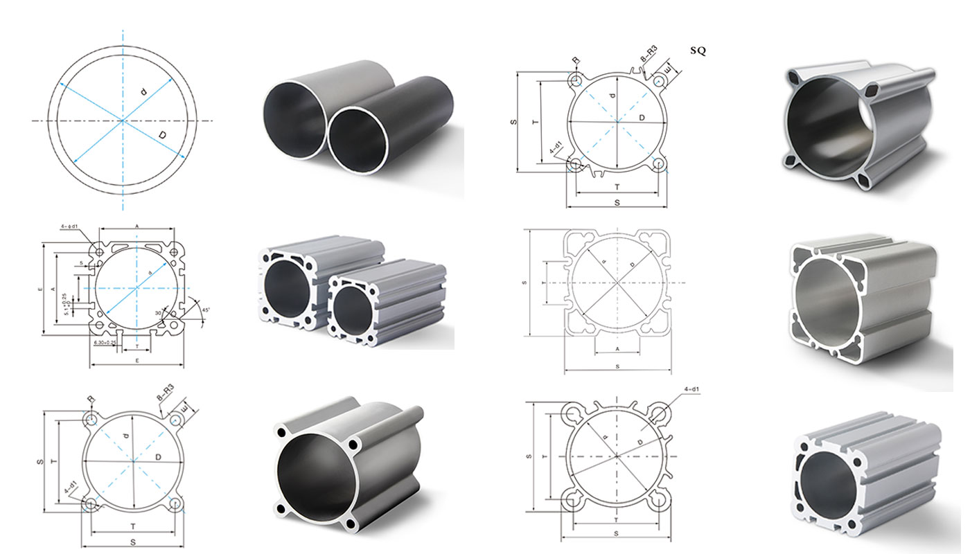 aluminum cylinder tube