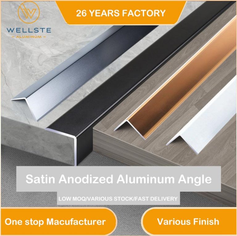 Satin Anodized Aluminum Angle Manufacturer and Supplier Wellste