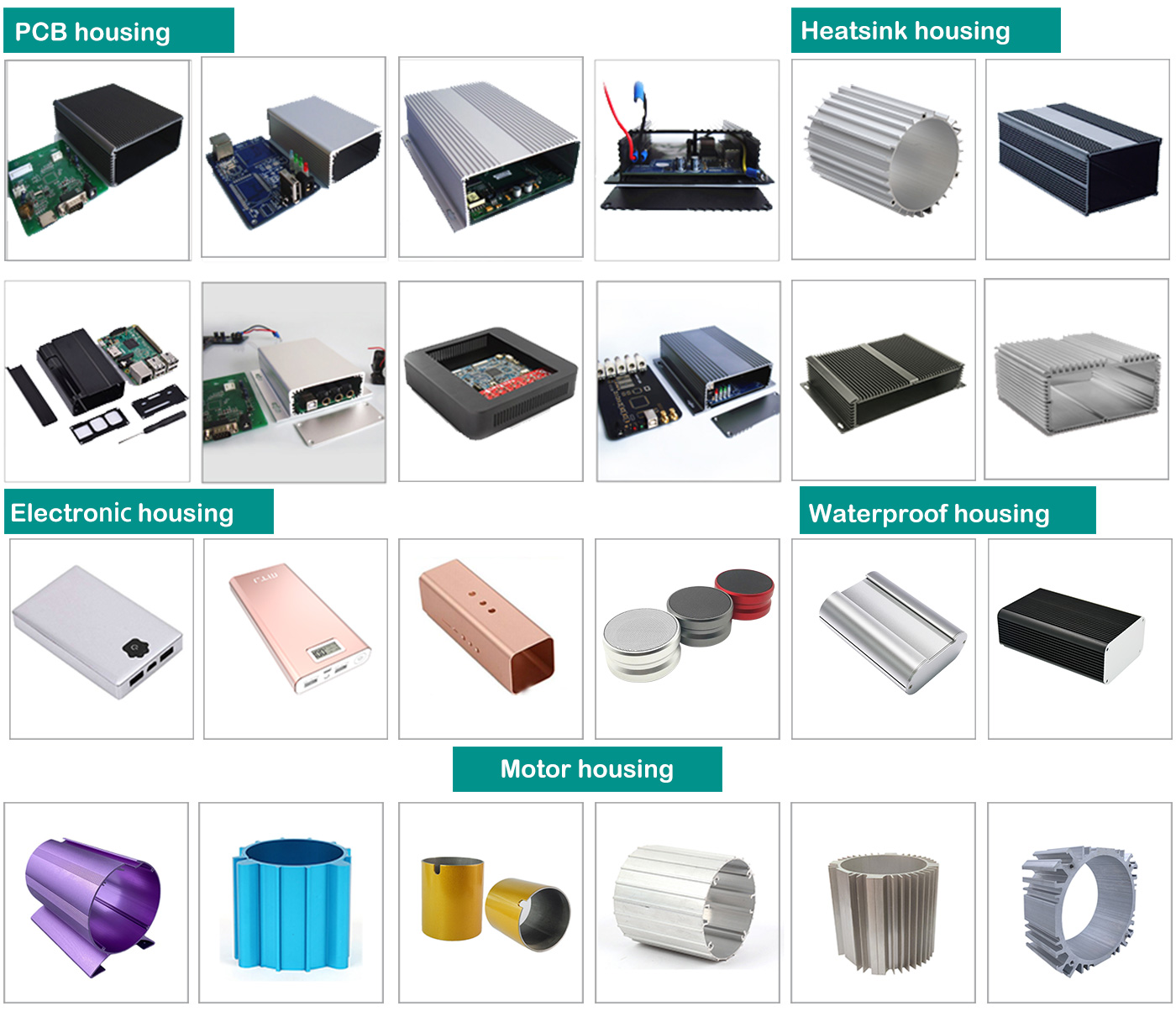 aluminum housing