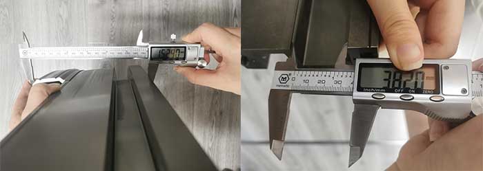 mesure standard de tolérance d'extrusion d'aluminium
