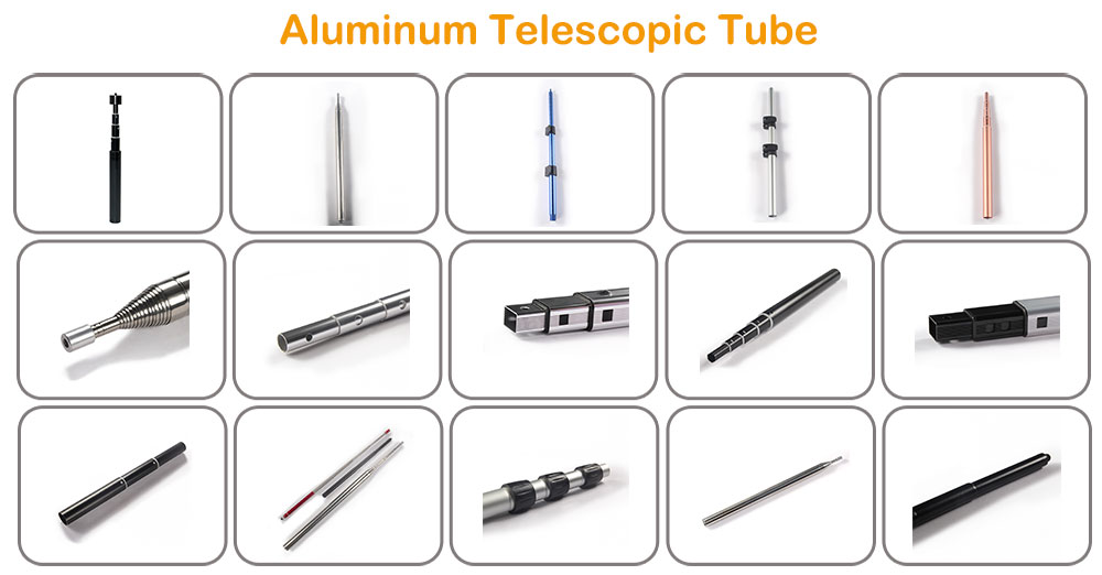 Tube télescopique en aluminium