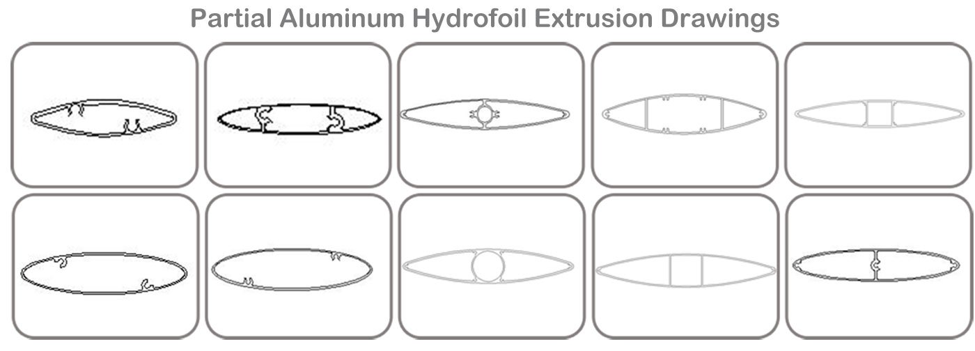 Aluminium-Tragflügel-Extrusion