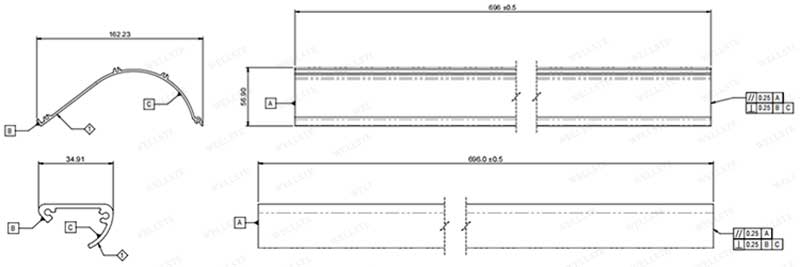 Profilés en aluminium sur mesure