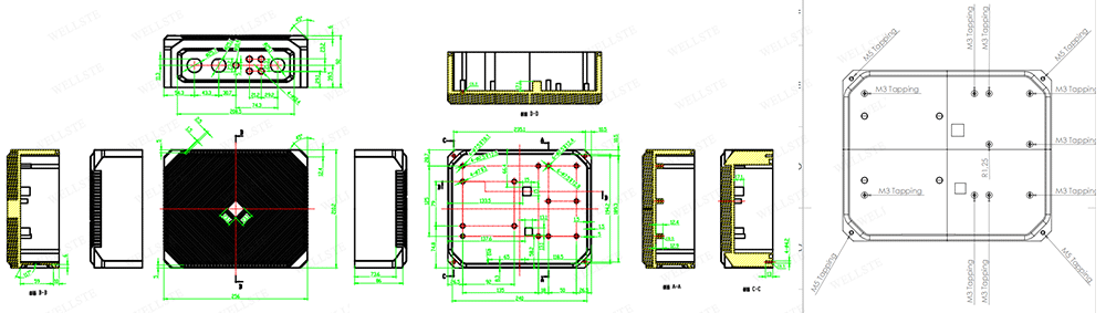 주문 제작 알루미늄 부품