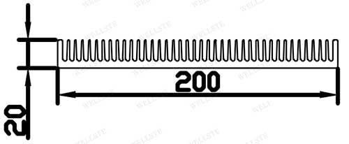 dissipador de calor extrudado