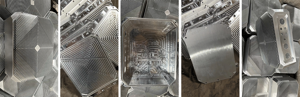 가공된 알루미늄 상자