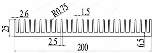 dissipador de calor padrão