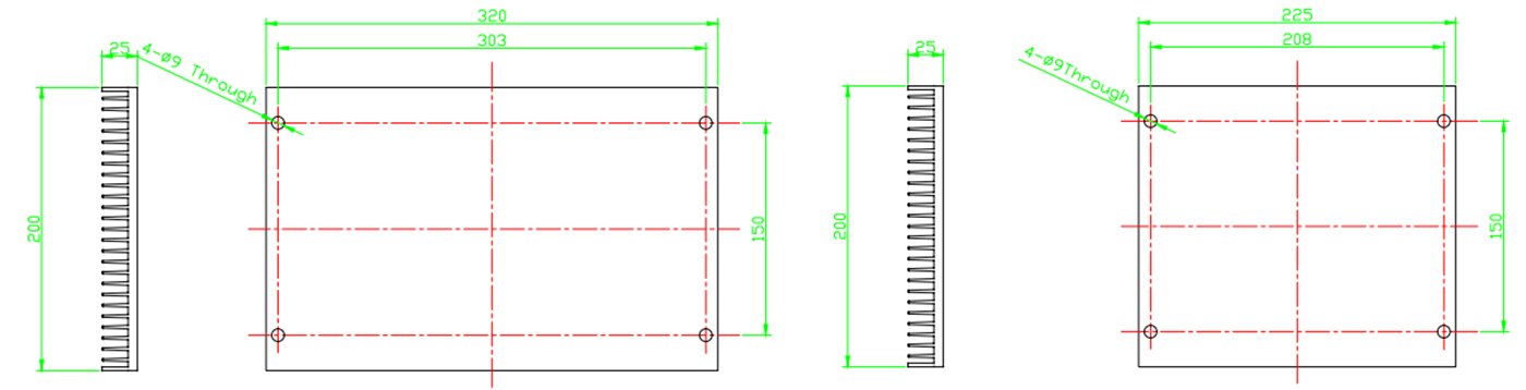 dissipador de calor cnc