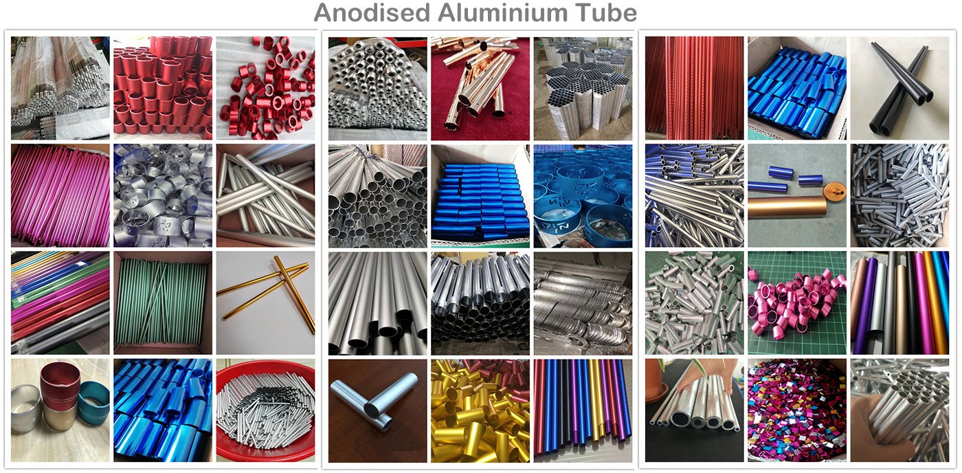 Eloxiertes Aluminiumrohr