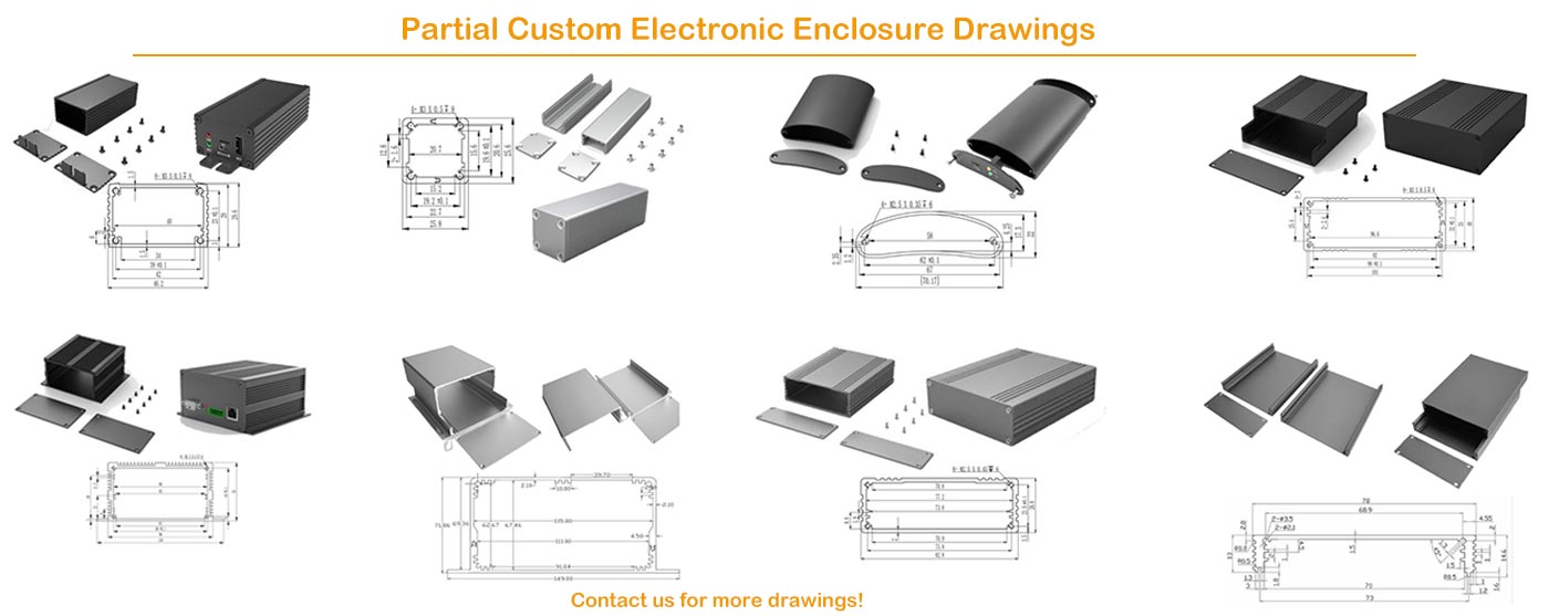 alüminyum elektronik muhafaza